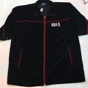 NBA Plush Velour Adidas warm up shirt